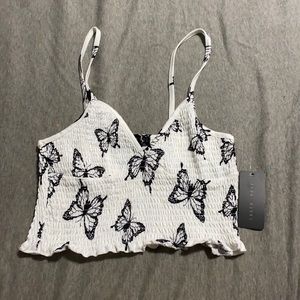 Butterfly crop top